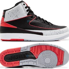 Air Jordan 2 aj2 AJ 2 Jordan 2 Generation Black Ash Red Perfect edition