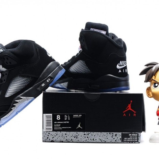 Air Jordan 5 OG Black Metallic A Men's Sneakers Jordan 5 Retro Kicks Cheap Air Jordan, Sneakers, Air Jordan 5 image