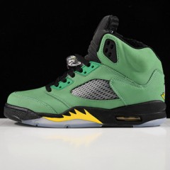 AIR JORDAN 5 RETRO SE OREGON APPLE GREEN BLACK-YELLOW STRIKE-BLACK CK6631-307