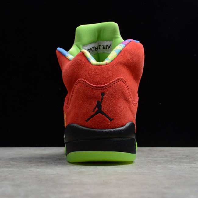 AIR JORDAN 5 RETRO WHAT THE VARSITY MAIZE GHOST GREEN SOLAR ORANGE CZ5725-700 image