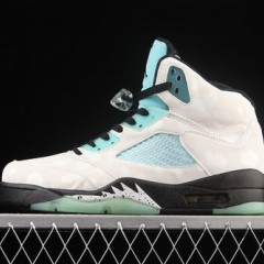 AIR JORDAN 5 RETRO WHITE BLACK WHITE ISLAND GREEN CN2932-100