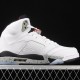 AIR JORDAN 5 RETRO WHITE CEMENT WHITE UNIVERSITY RED-BLACK-METALLIC SILVER 136027-104 image