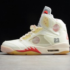 GZ OW X AIR JORDAN 5 WHITE FIRE RED CT8480-002