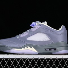 NIKE AIR JORDAN 5 LOW INDIGO HAZE WHITE BLUE PURPLE FJ4563-500