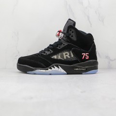 PARIS SAINT-GERMAIN X AIR JORDAN 5 RETRO BLACK BLACK-RED AV9175-001