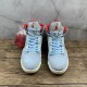 TROPHY ROOM X AIR JORDAN 5 RETRO ICE BLUE SAIL-METALLIC GOLD-UNIVERSITY RED CI1899-400 Air Jordan, Sneakers, Air Jordan 5 image