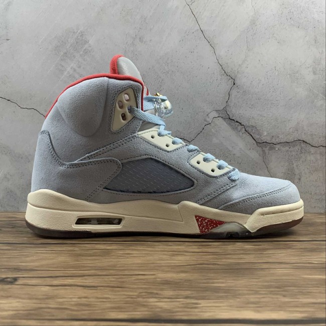 TROPHY ROOM X AIR JORDAN 5 RETRO ICE BLUE SAIL-METALLIC GOLD-UNIVERSITY RED CI1899-400 Air Jordan, Sneakers, Air Jordan 5 image