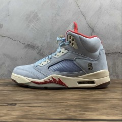 TROPHY ROOM X AIR JORDAN 5 RETRO ICE BLUE SAIL-METALLIC GOLD-UNIVERSITY RED CI1899-400