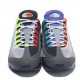 Original Nike Air Max 95 OG QS BLACK SAFETY ORANGE VOLT”彩虹带 810374-078 36-46