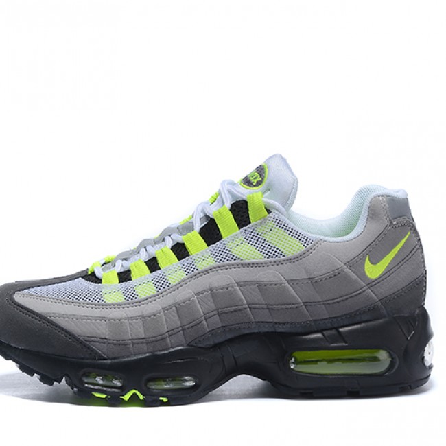 AAA Nike WMNS Air Max 95 Essential Air Cushion Retro Jogging Versatile Shoe Grey Green Black 554970-07 36-46