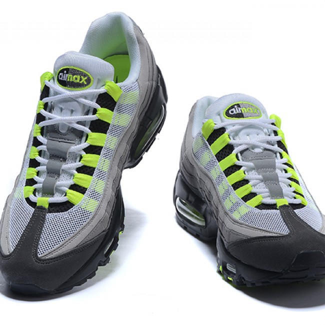 AAA Nike WMNS Air Max 95 Essential Air Cushion Retro Jogging Versatile Shoe Grey Green Black 554970-07 36-46