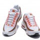 Original Nike wmns air max 95 essential air cushion retro jogging versatile shoe Orange Red Grey White 307960-102 for Women