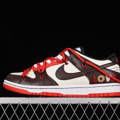 Dunk Low Valentine's Day LOVE Custom Deconstructed Strap Casual Board Shoes DD3363-100