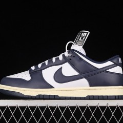 Nike SB Dunk Low Navy Blue Navy Blue Color Matching Nike SB Buckle Broken Backboard Fashion Casual Cricket Shoes DD1503-115