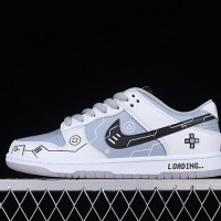 Nike SB Dunk Low PS5 Theme Black and White Color Nike SB Low Top Casual Board Shoes PS2363-003