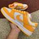 Close look Nike SB Dunk Low White Yellow Sports Casual Low Top Plank Shoes 