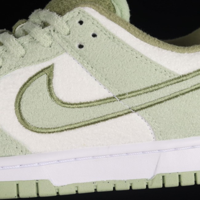 Original Nike SB Dunk Low Wool White Green Nike SB Low Top Sports Casual Shoes DQ7579-300