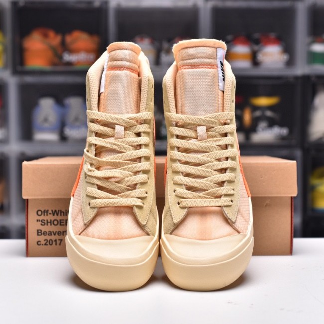 Original OW X N Blazer Mid OW Co branded Pioneer High Top Casual Shoe AA3832-700