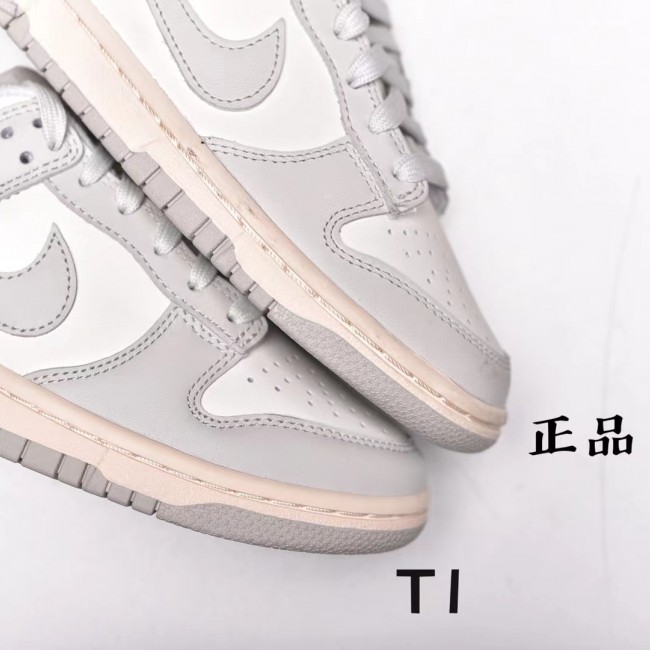 Close look YS T1 Dunk Low Bone White Color Nike SB Buckle Broken Backboard Fashion Casual Cricket Shoes DD1503-107