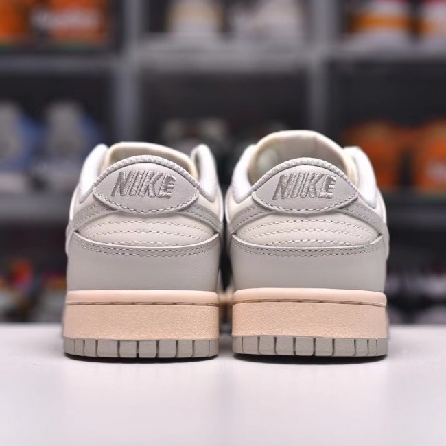 Close look YS T1 Dunk Low Bone White Color Nike SB Buckle Broken Backboard Fashion Casual Cricket Shoes DD1503-107