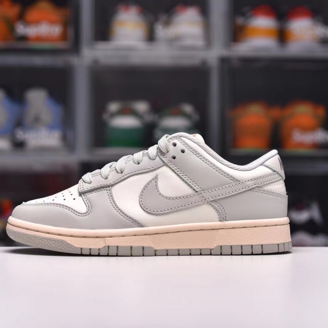 Close look YS T1 Dunk Low Bone White Color Nike SB Buckle Broken Backboard Fashion Casual Cricket Shoes DD1503-107