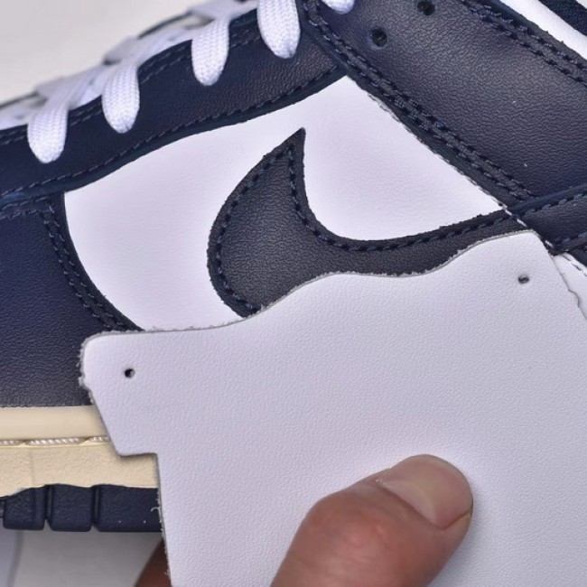 Close look YS T1 Edition Nike SB Dunk Low Navy Blue Navy Blue Color Nike SB Buckle Broken Backboard Fashion Casual Cricket Shoes DD1503-115